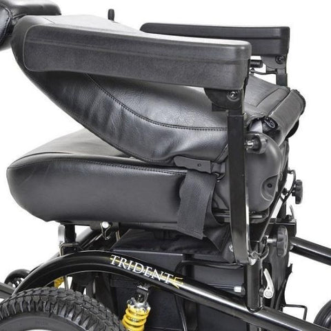 Drive Medical Trident Power Chair Folding Seat View