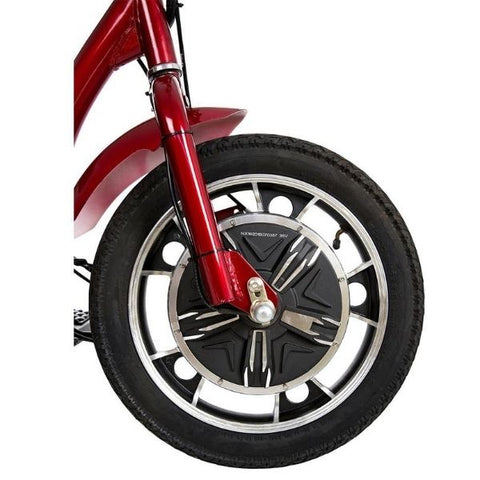 Drive Medical ZooMe 3 Wheel Scooter Front Wheel View
