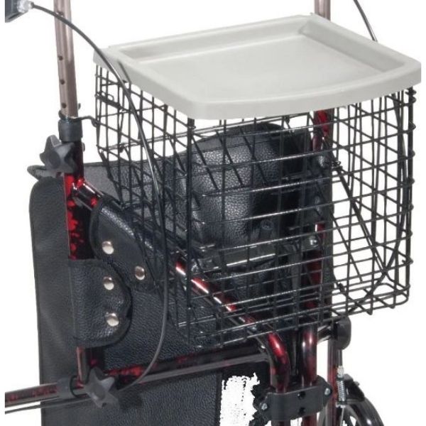 Drive Medical Deluxe 3 Wheel Aluminum Rollator w/ 7.5 Inch Castors