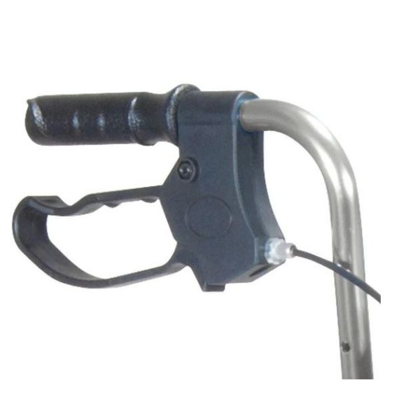 Drive Medical Deluxe 3 Wheel Aluminum Rollator w 7.5 Inch Castors Brake View