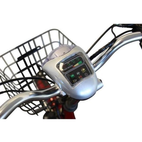 E-Wheels EW-29 Electric Trike Tiller and Basket View