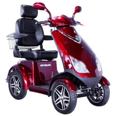 E-Wheels EW-72 4-Wheel Scooter - 500 lbs Red Right View