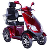Image of E-Wheels EW-72 4-Wheel Scooter - 500 lbs Red Right View