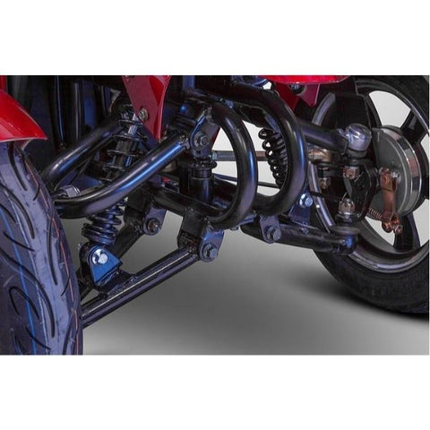 E-Wheels EW-14 Four Wheel Scooter Front Suspension View