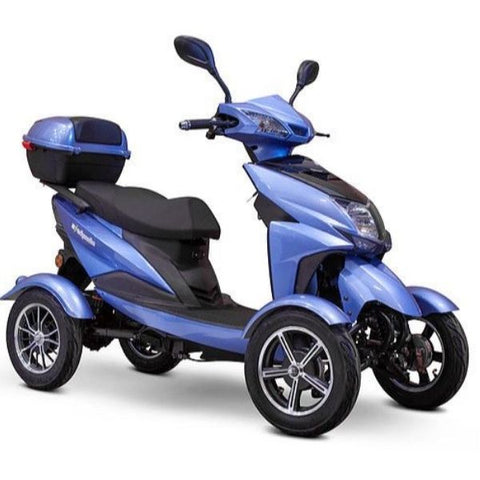 E-Wheels EW-14 Four Wheel Scooter Blue Right View