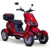 Image of E-Wheels EW-75 Four Wheel Electric Mobility Scooter Red Front View