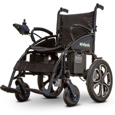 E-Wheels EW-M30 Folding Power Wheelchair Black Left View