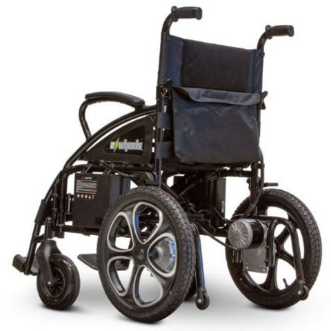 E-Wheels EW-M30 Folding Power Wheelchair Black Rear View