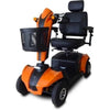 Image of EV Rider CityRider 4 Wheel Mobility Scooter Orange Front View