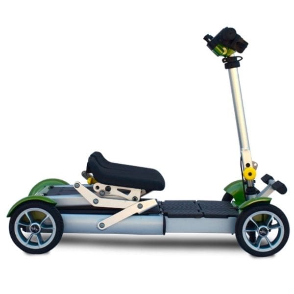 EV Rider Gypsy Seat Folded Down Tiller Up View