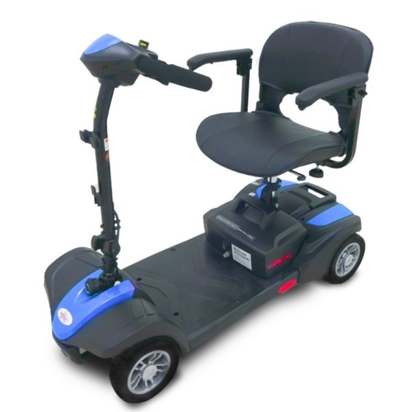 EV Rider MiniRider Lite 4 Wheel Mobility Scooter Blue Left View