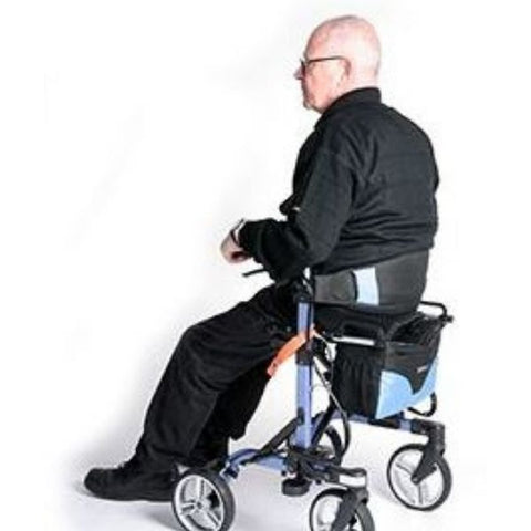 EV Rider Move X Easy Compact 4 Wheel Rollator Back Side View