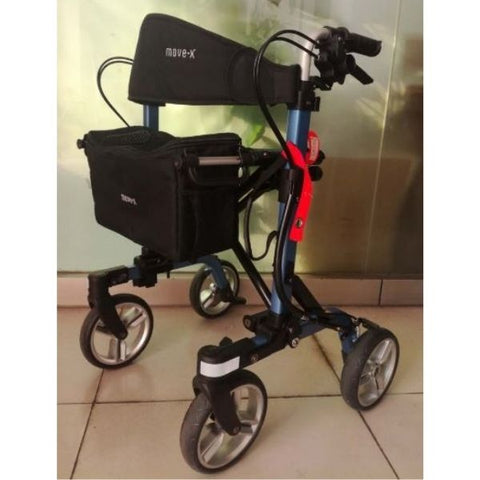 EV Rider Move X Easy Compact 4 Wheel Rollator Front View