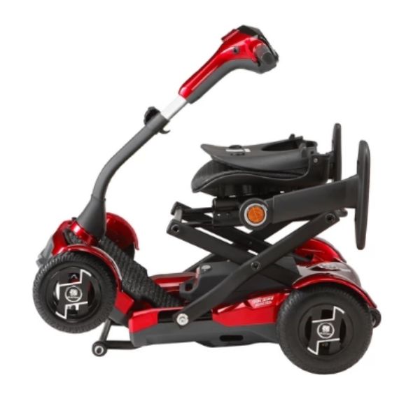 EV Rider TeQno AF Folding Mobility Scooter Folding Sea and Tiller View