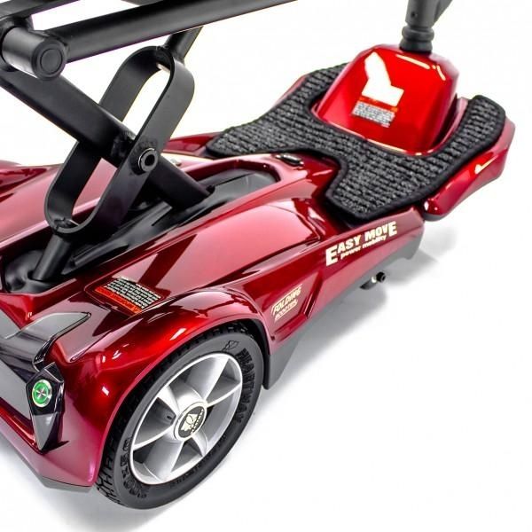 EV Rider Transport AF+ Deluxe Folding Electric Scooter Rear Wheel View
