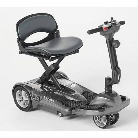 EV Rider Transport AF+ Deluxe Folding Electric Scooter Silver Right View
