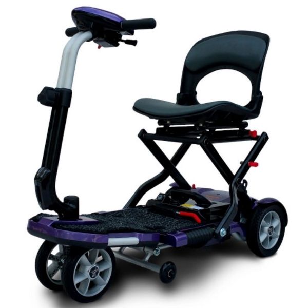 EV Rider Transport Plus Folding Scooter Plum View