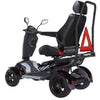 Image of EV Rider Vita Monster 4 Wheel Scooter Heartway - S12X Back View