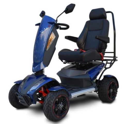 EV Rider Vita Monster 4 Wheel Scooter Heartway - S12X Blue Left Side View