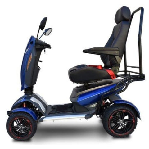 EV Rider Vita Monster 4 Wheel Scooter Heartway - S12X Blue  Side View