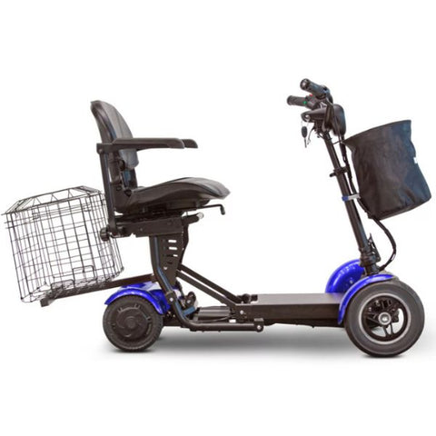 EW-22 4-Wheel Folding Mobility Scooter Blue Right Side View
