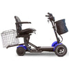 Image of EW-22 4-Wheel Folding Mobility Scooter Blue Right Side View