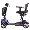 Image of EWheels EW-26 Folding Mobility Scooter Blue Color Left Side View
