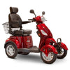 Image of EWheels EW-46 Electric 4-Wheel Scooter Red Right View