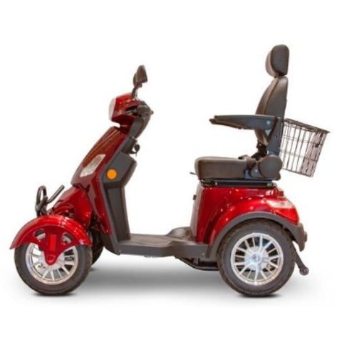 EWheels EW-46 Electric 4-Wheel Scooter Red Side View