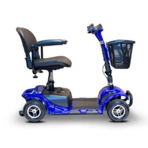 EWheels Medical EW-M34 Mobility Scooter Blue Side View