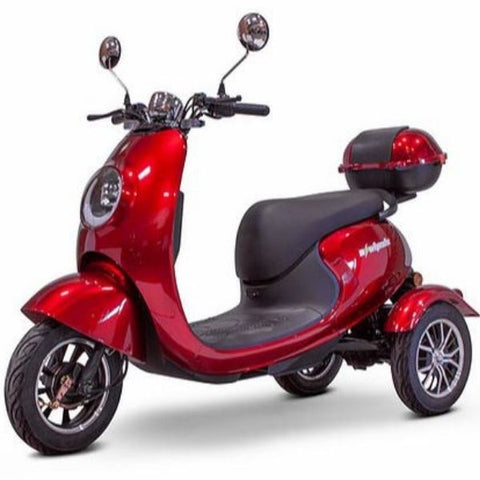 EWheels Bugeye 3-Wheel Mobility Scooter Red Left View