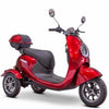 Image of EWheels Bugeye 3-Wheel Mobility Scooter Red Right View
