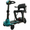 Image of Enhance Mobility MOJO  Automatic Folding Scooter Aqua Front Left Side View
