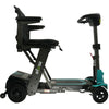 Image of Enhance Mobility MOJO  Automatic Folding Scooter Aqua Unfolded Right Side View