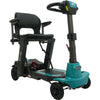Image of Enhance Mobility MOJO  Automatic Folding Scooter Aqua Unfolded Right Side View