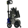 Image of Enhance Mobility MOJO Automatic Folding Scooter Blue Folded Side Tiller View