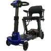 Image of Enhance Mobility MOJO Automatic Folding Scooter Blue Left Front Side View