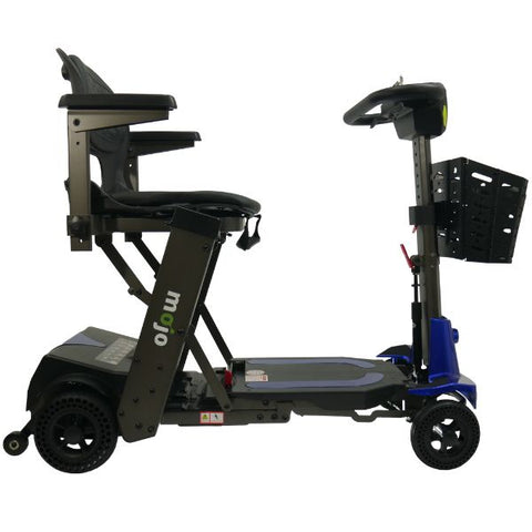 Enhance Mobility MOJO Automatic Folding Scooter Blue Right View