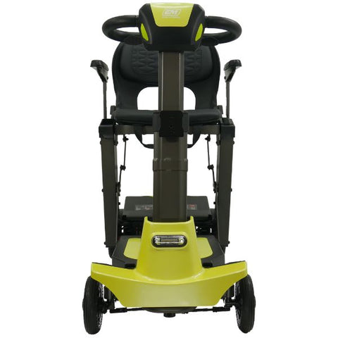 Enhance Mobility MOJO  Automatic Folding Scooter Lemony Lime Front View