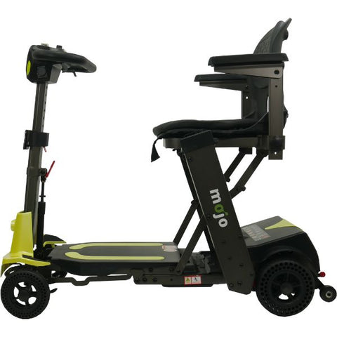 Enhance Mobility MOJO  Automatic Folding Scooter Lemony Lime Left View