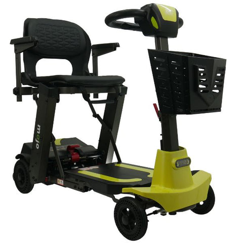 Enhance Mobility MOJO  Automatic Folding Scooter Lemony Lime View