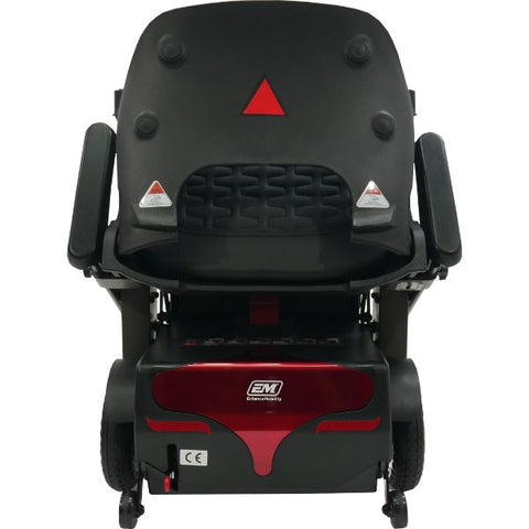 Enhance Mobility MOJO Automatic Folding Scooter Red Folded Seat View