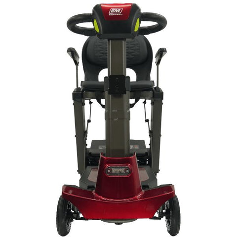 Enhance Mobility MOJO  Automatic Folding Scooter Red Front View