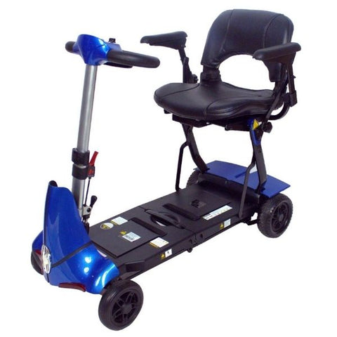 Enhance Mobility Mobie Plus 4 Wheel Scooter S2043 Blue Front View