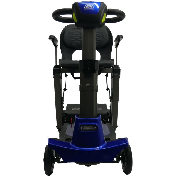 Enhance Mobility Mojo Folding Scooter Blue Front View