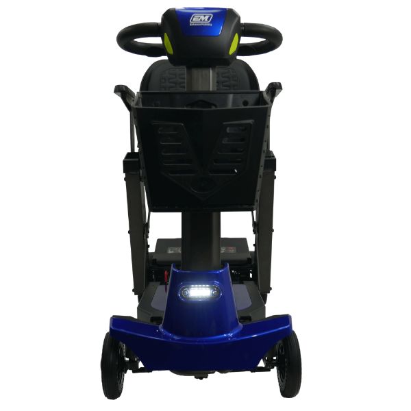 Enhance Mobility Mojo Folding Scooter Blue Headlight View