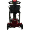 Image of Enhance Mobility Mojo Folding Scooter Red Front  with Basket View