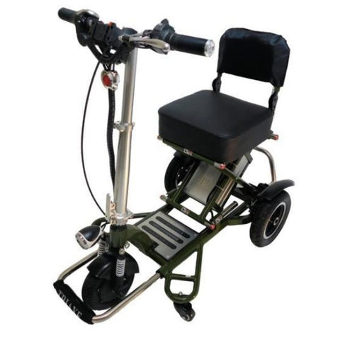 Enhance Mobility Triaxe Sport T3045 3 Wheel Scooter Green Front View
