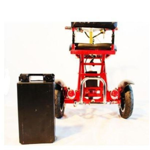 Enhance Mobility Triaxe Sport T3045 3 Wheel Scooter Luggage Rack View