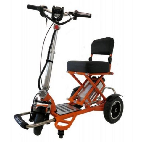 Enhance Mobility Triaxe Sport T3045 3 Wheel Scooter Orange Front View